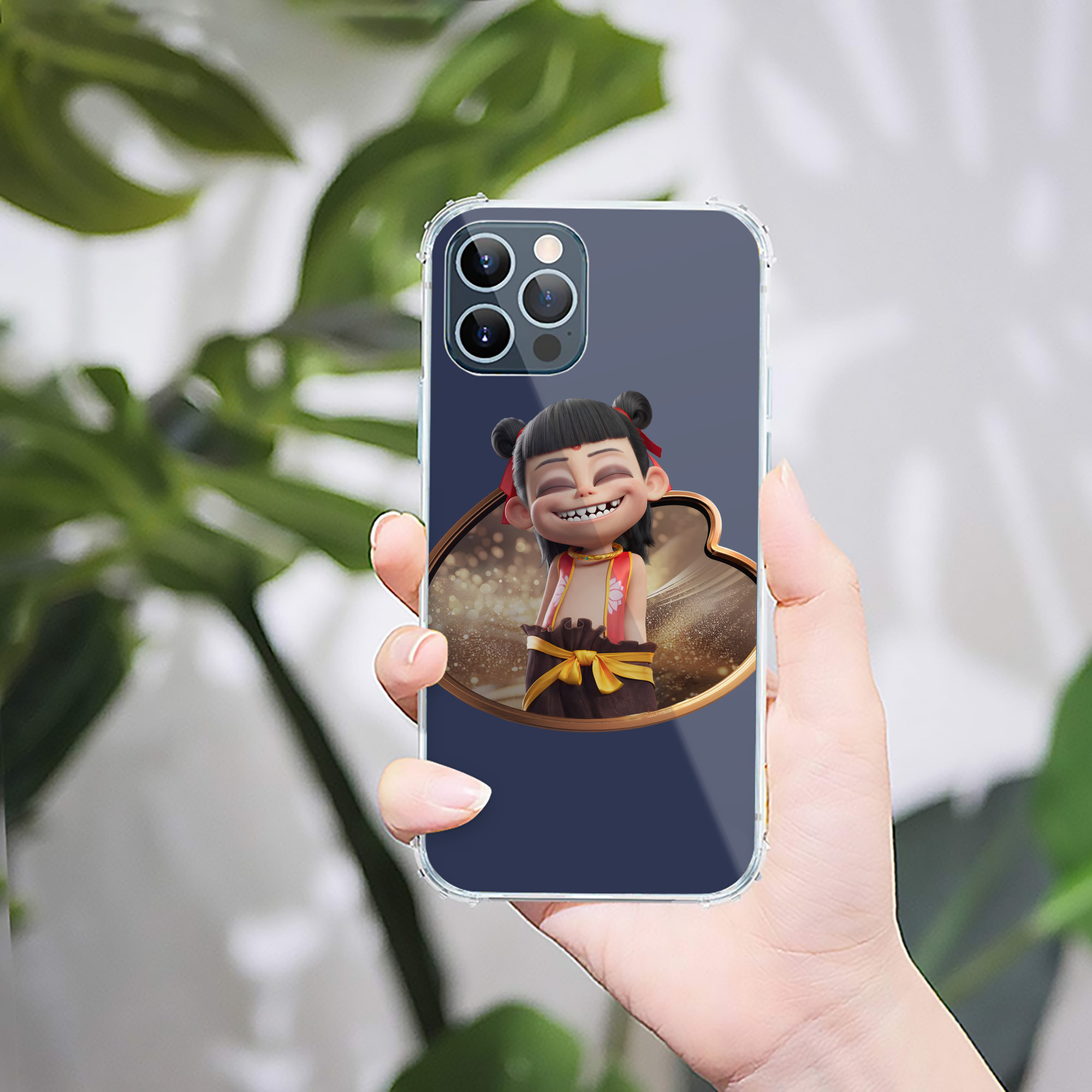 （画像用） Ne Zha 2 ナタ 魔童の大暴れ 【iPhone 12シリーズ対応】透明スマホケース（クリアソフトケース）